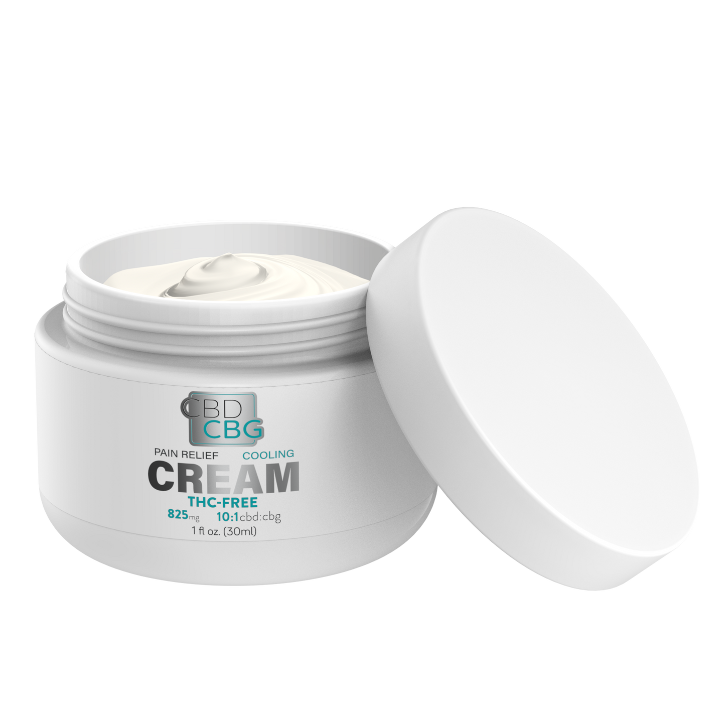 THC-Free CBD CBG Moisturizing Cream - 825mg 1oz Cooling Menthol