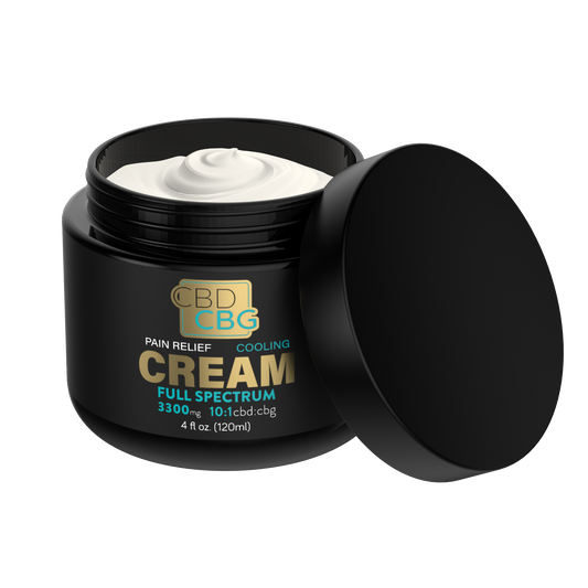 Full Spectrum CBD CBG Pain Relief Cream - 3300mg Cooling Menthol