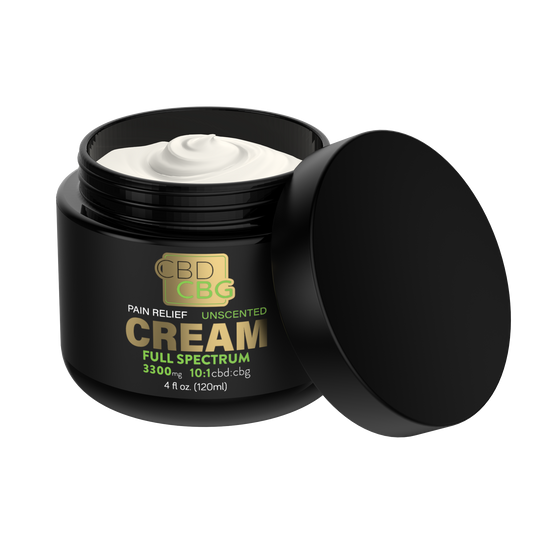 Full Spectrum CBD CBG Pain Relief Cream - 3300mg Unscented