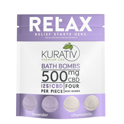 CBD Bath Bombs Relax Pack - Lavender & Chamomile 500mg